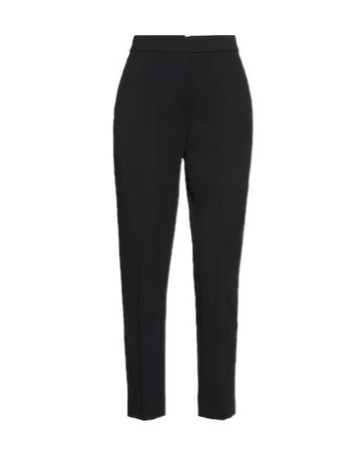 Max Mara Black High-Waisted, Form-Fitting Nine-Inch Pants