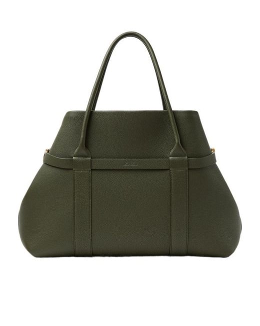 Loro Piana Green Ghiera Shopper Large