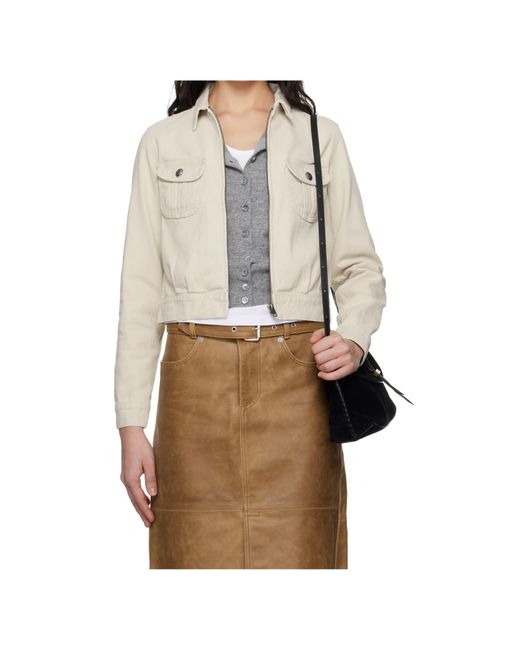 R13 Natural Non-Stretch Denim Jacket