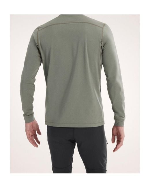 Arc'teryx Gray Rho Lt Crew Neck for men