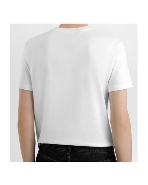 Dolce & Gabbana White Logo Printed Crewneck T-Shirt for men