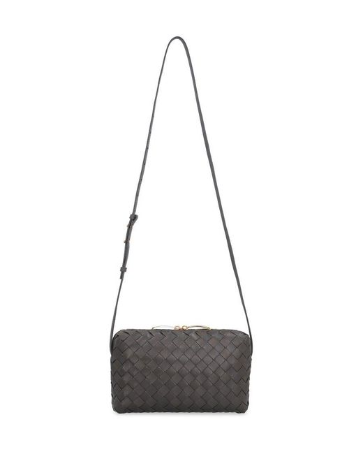 Bottega Veneta Black Intrecciato Nappa Small Cross-Body Bag