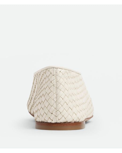 Bottega Veneta White Rosa Ballerina Shoes