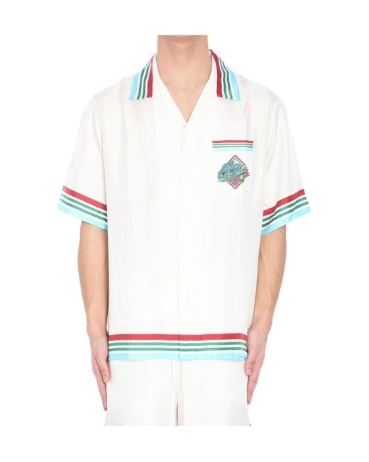 Casablanca White Casa Way Series Button-Down Shirt for men