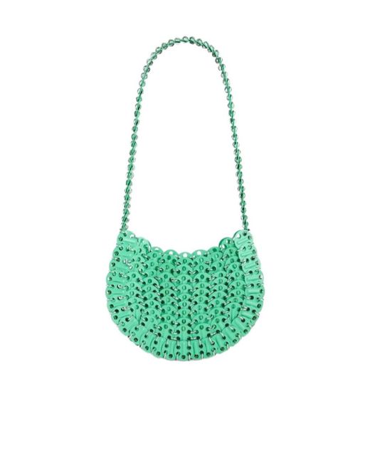 Rabanne Green Moon 1969 Disc Detailed Shoulder Bag