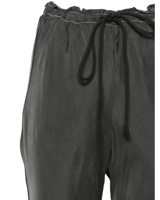 Song For The Mute Gray Drawstring-Waist Flared Trousers