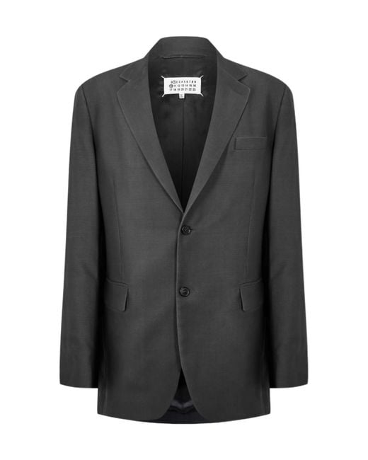 Maison Margiela Black Lapel Suit Jacket for men