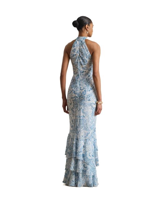 Ralph Lauren Blue Mermaidstyle Gown
