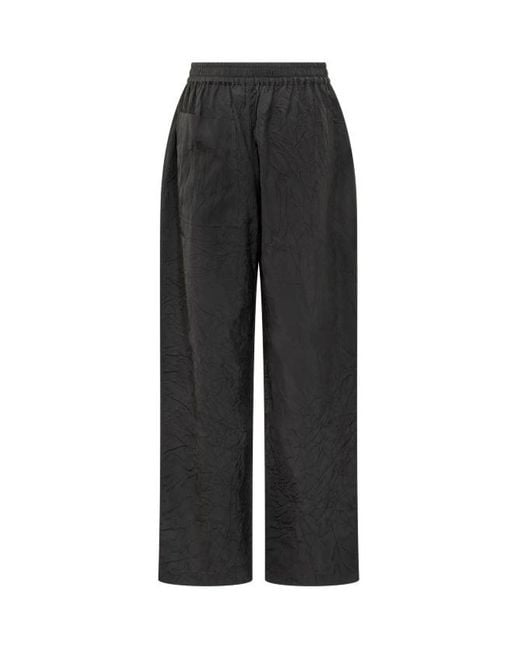 Studio Nicholson Black Capel Drawstring Straight-Leg Trousers