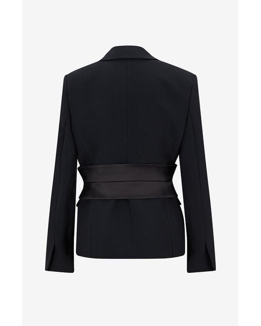 Ermanno Scervino Black Short Lapel Blazer