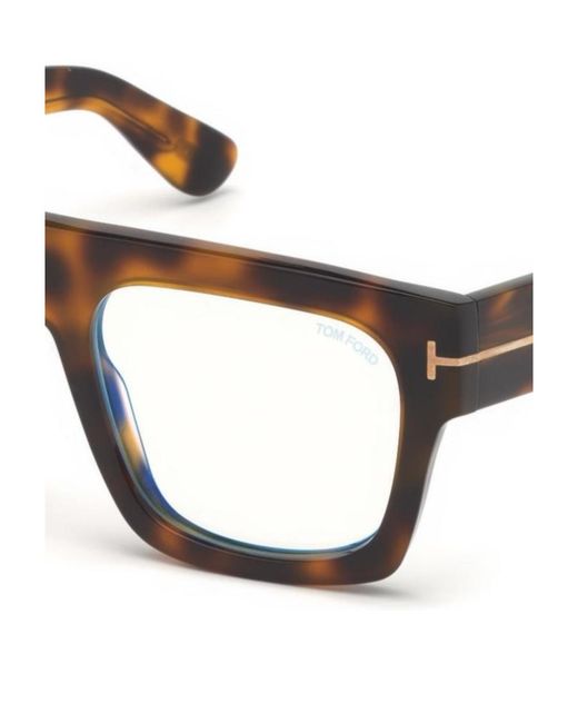 Tom Ford White Eyewear Square Frame Glasses for men