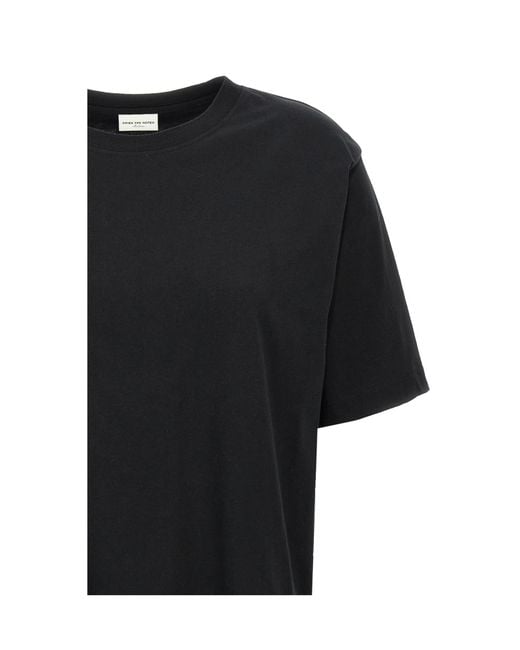 Dries Van Noten Black Crewneck Short-Sleeved T-Shirt