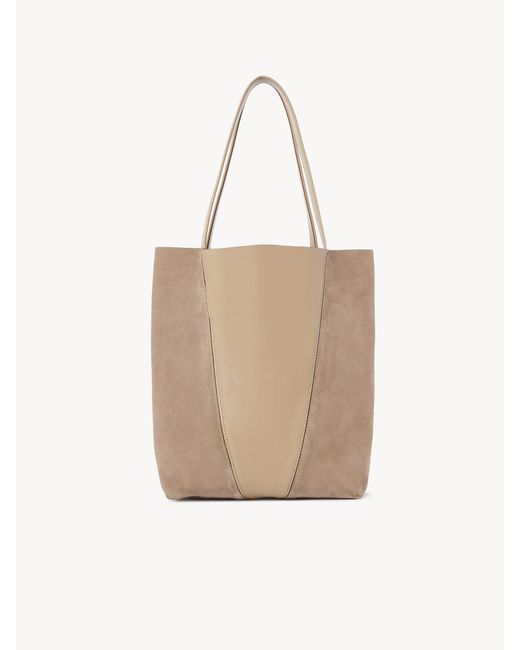 Chloé Natural Chloé Spin Tote Bag