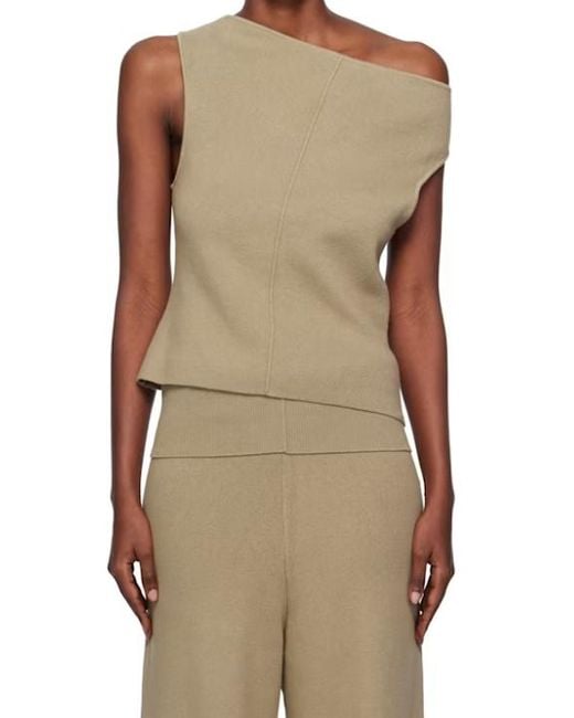 AYA MUSE Natural Strapless Seamed T-Shirt