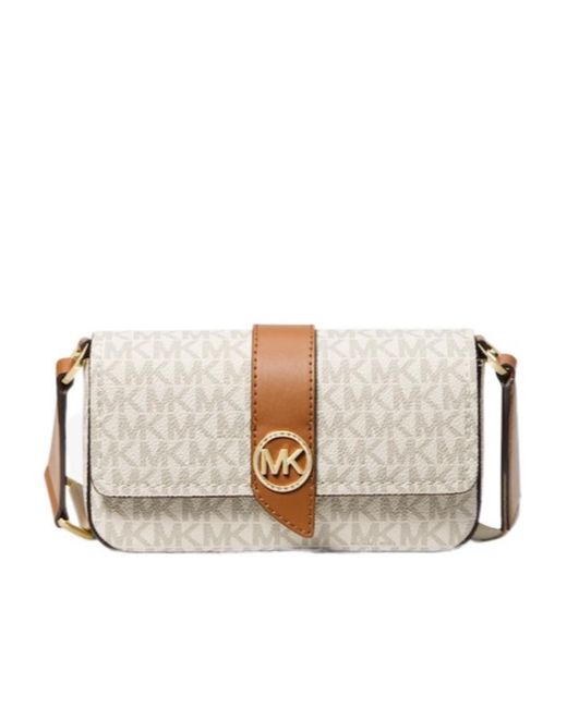 MICHAEL Michael Kors Natural Greenwhich Monogram-Print Leather Tote Bag