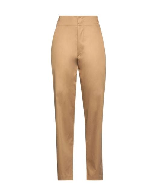 Isabel Marant Natural Solid-Color Casual Pants