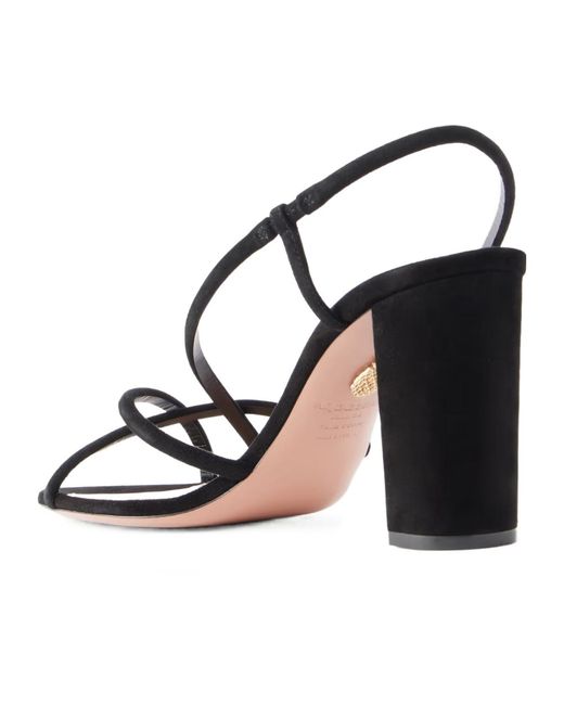 Aquazzura Metallic Strap Suede Leather Sandal