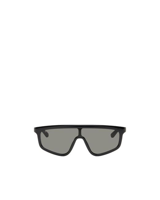 Gucci Gray Eyewear Shield Frame Sunglasses for men