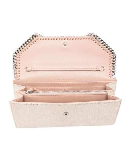 Stella McCartney White Falabella Crossbody Chain Wallet