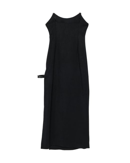 Coperni Black Garter Belt Dress