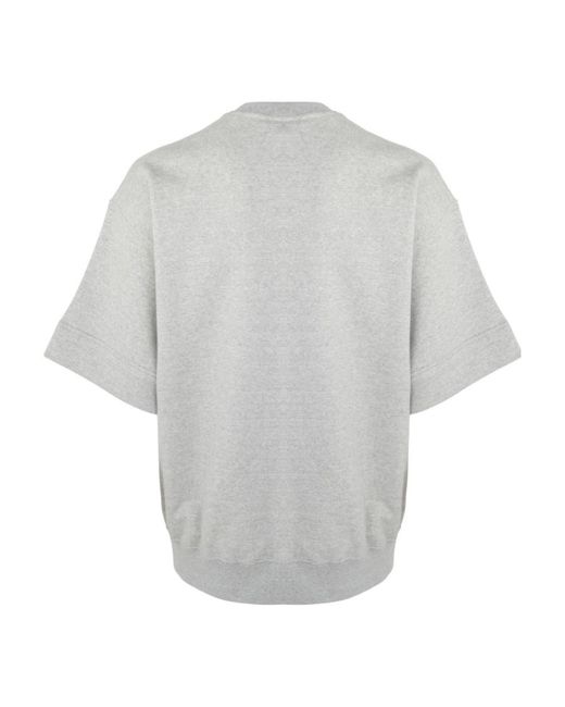Jil Sander Gray Logo Patch Short-Sleeved T-Shirt for men
