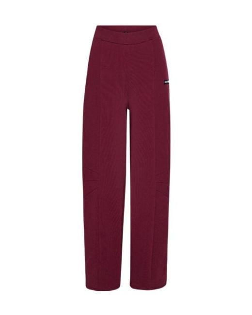 ROTATE BIRGER CHRISTENSEN Red Terry Back Sweatpants