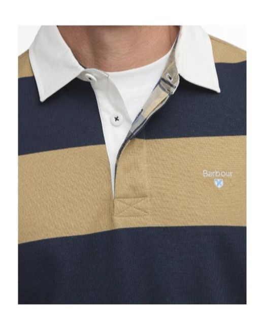 Barbour Blue Broome Rugby Shirt for men