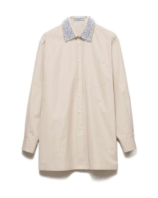 Prada White Poplin Shirt