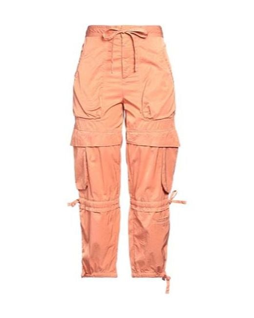 Isabel Marant Orange Solid Colour Cargo Trousers
