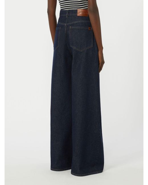 Weekend by Maxmara Blue Tabella Wide Leg Jeans