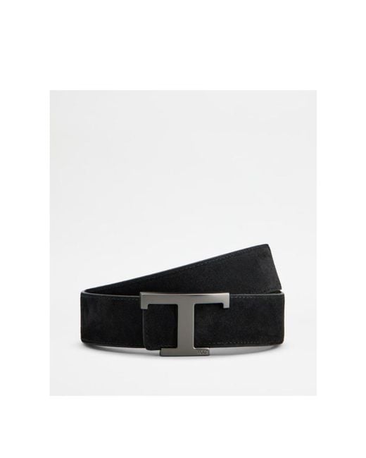 Tod's Brown T Timeless Buckled Reversible Belt for men