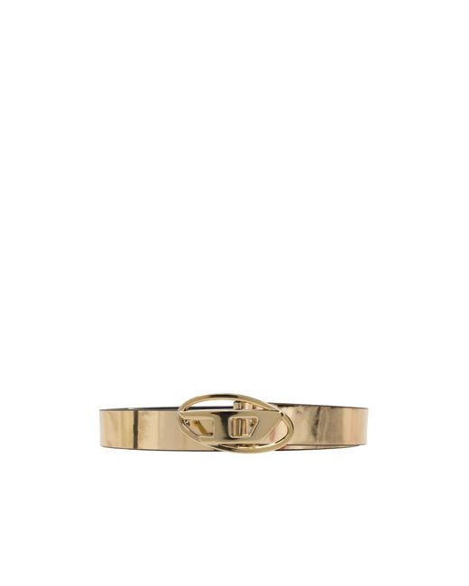 DIESEL Metallic Oval D Logo B-1Dr Buckle Belt