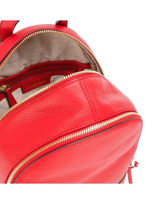 Michael Kors Red Logo Backpack