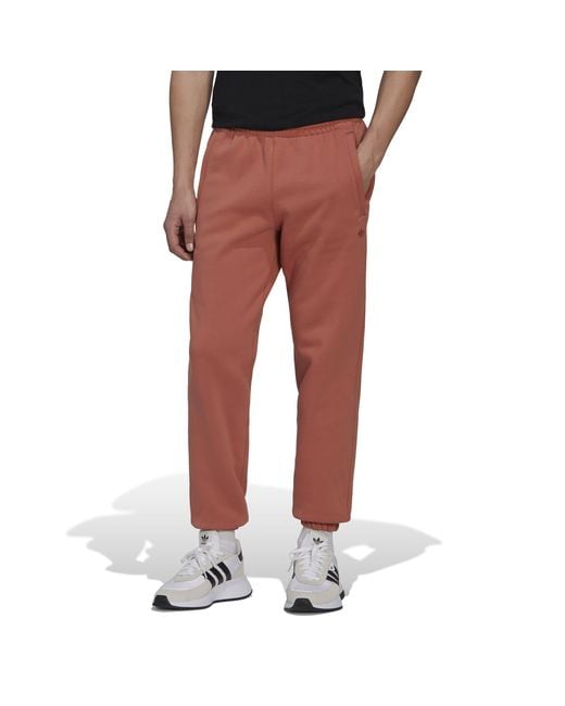 Adidas Originals Red Simple Sweatpants for men