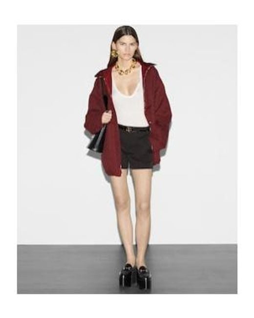 Gucci Red Reversible Gg Canvas Jacket