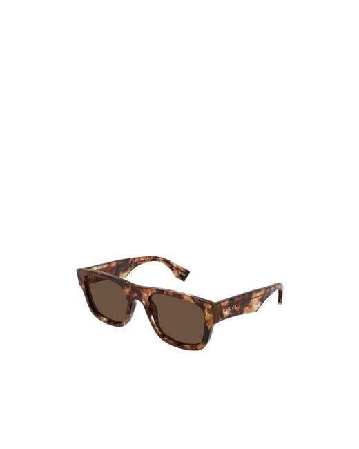 Gucci Brown Eyewear Rectangular Frame Sunglasses for men