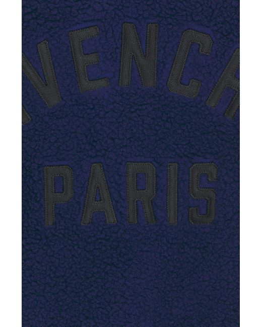Givenchy Blue Couture Fleece Blouson Puffer for men