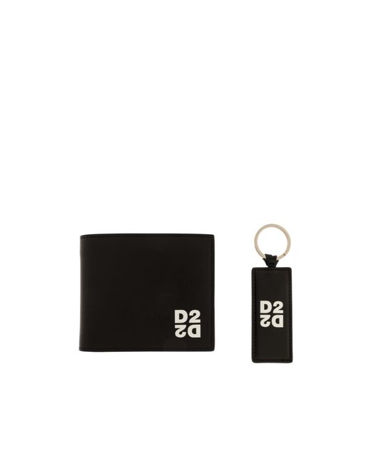 DSquared² Black Logo Wallet for men