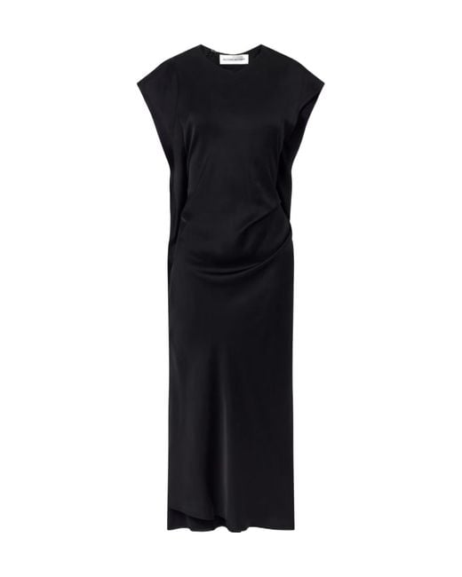 Victoria Beckham Black Victoria Midi Dress