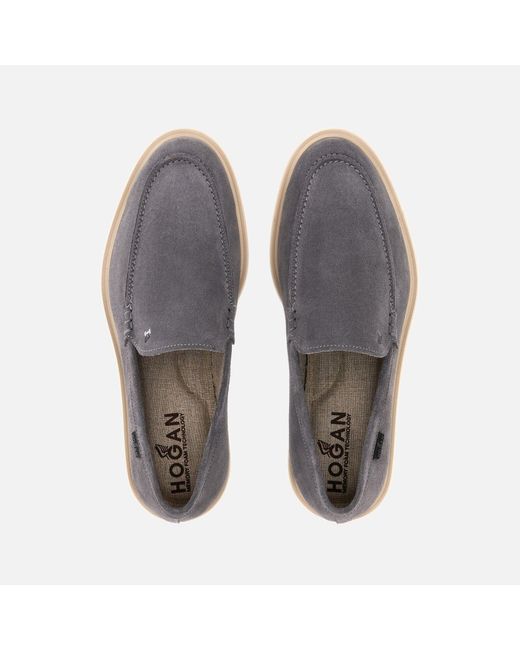 Hogan Blue H616 Loafers for men