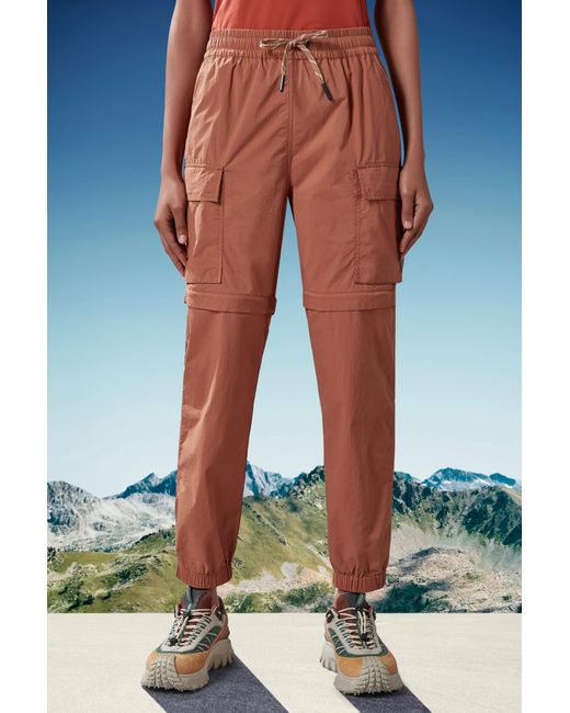 Moncler Red Grenoble Pocket Detailed Cargo Trousers