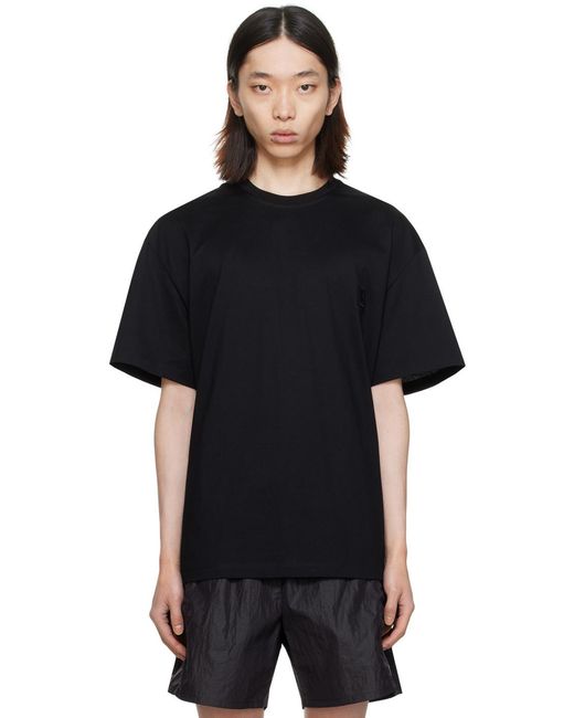 Wooyoungmi Black Logo T-Shirt for men