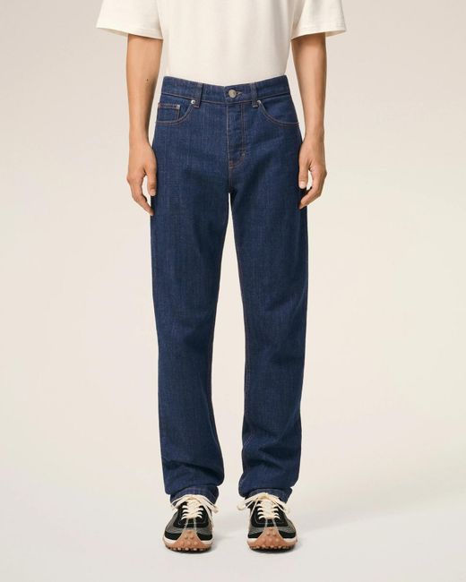 AMI Blue Ami Straight-Leg Jeans for men