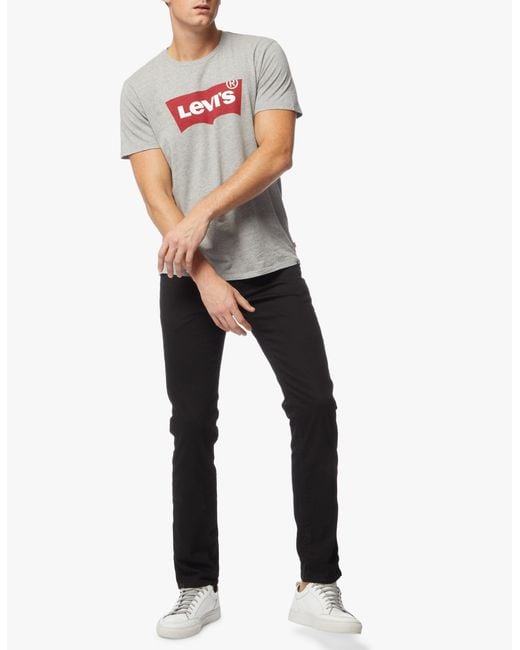 Levi's Black 511 Logo Patch Slim-Fit Jeans for men