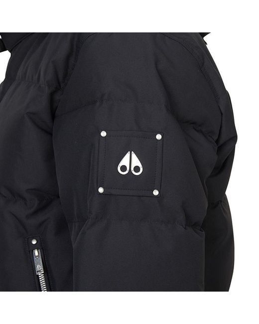 Moose Knuckles Black Padded Hooded Jacket