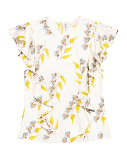 Ulla Johnson Metallic Botanical Top