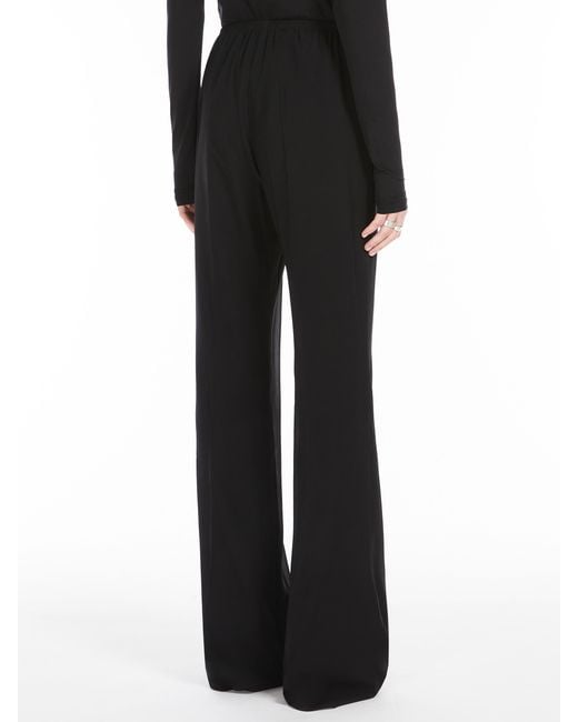 Sportmax Black Ariccia1234 Straight Leg Pants