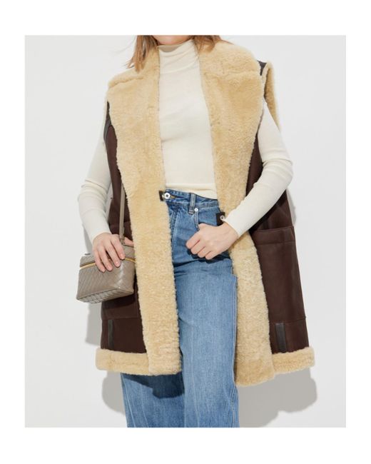 Bottega Veneta Brown Leather Vest