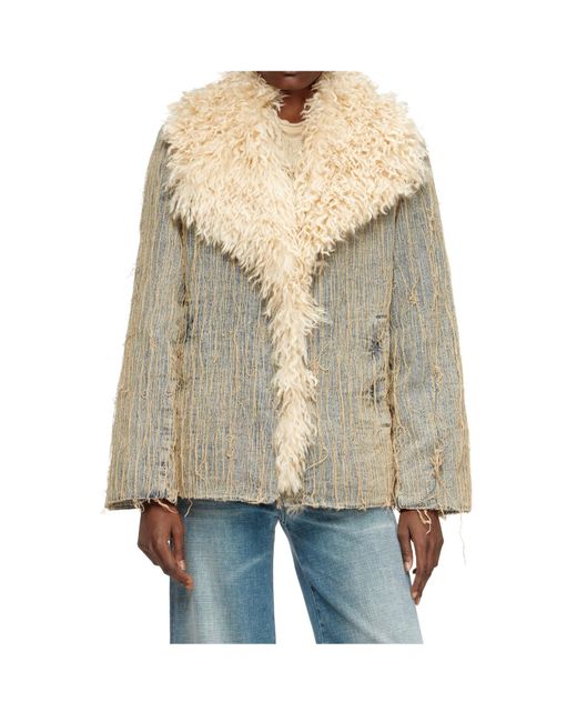 DIESEL White De-Aconic-S Jacket