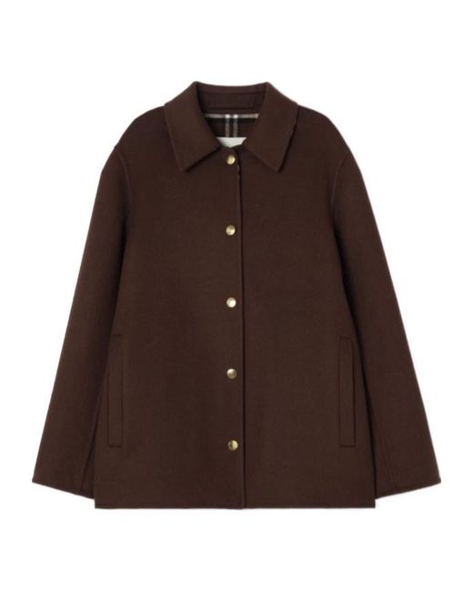 Burberry Brown Buttoned Jacket